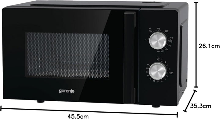 Gorenje MO 20E2BH Mikrowelle 20L Garraum, Grillfunktion 800 Watt, 5 Stufen