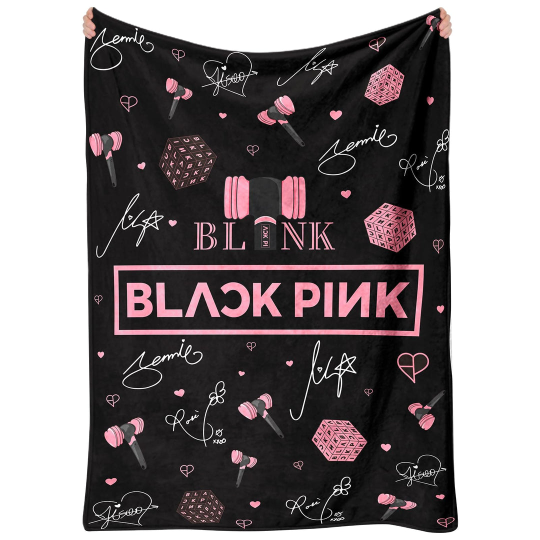 Blackpink Decke für Fans, Mehrzweck-Flanelldecke Superweiche Flanelldecke für Lounging Reisen Outdoo