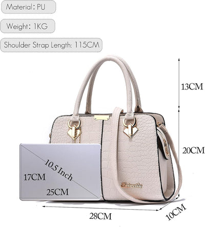 FANDARE Damen Handtasche Umhängetasche Frauen Schulterbeutel Shopper Tote Reise Henkeltasche Schulte