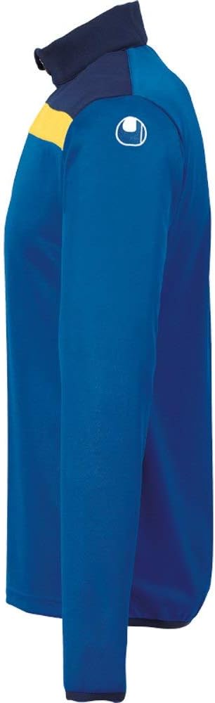 uhlsport Herren Offense 23 1/4 Zip Top Herren Sweatshirt L Azurblau/Marine/Limonenge, L Azurblau/Mar
