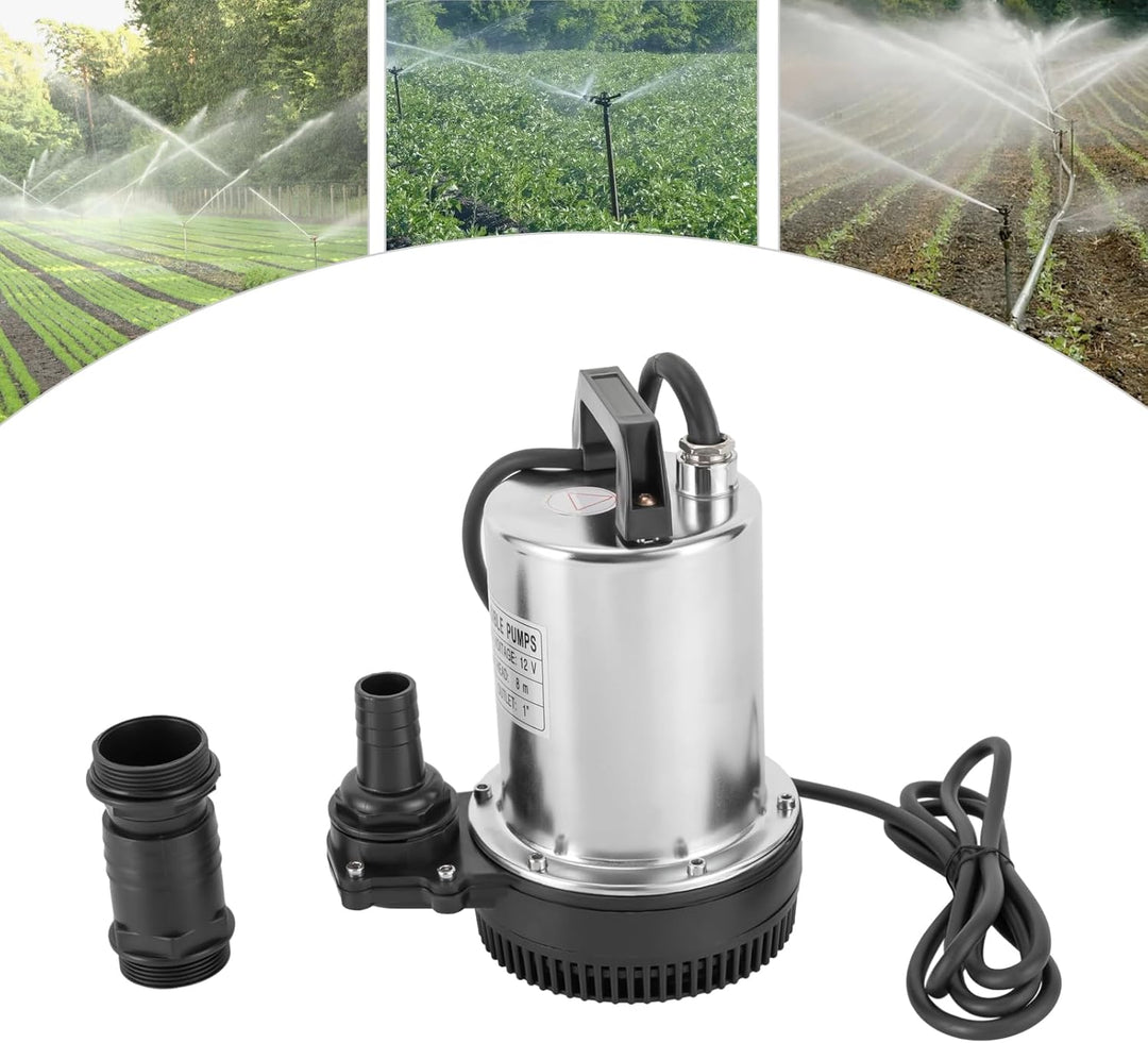 DC 12V Tauchpumpe Wasserpumpe, 50L/min Tauchwasserpumpe Teichpumpe Umwälzpumpe Keramik Pumpenkern St