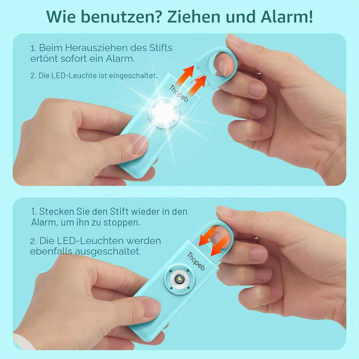 Der Original Self Defense Sirene Schlüsselanhänger für Frauen - persönlicher Alarm &amp; Schlüsselanhäng