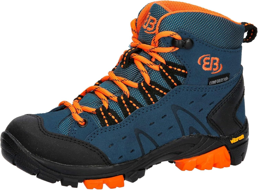 Brütting Unisex Kinder Mount Bona High Kids Trekking- & Wanderstiefel 40 EU Petrol Orange, 40 EU Pet