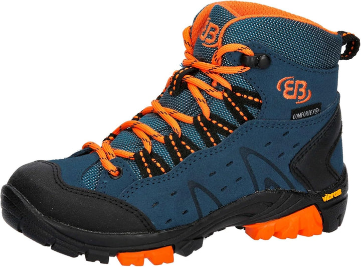 Brütting Unisex Kinder Mount Bona High Kids Trekking- & Wanderstiefel 40 EU Petrol Orange, 40 EU Pet