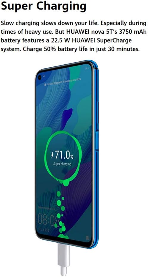 Huawei Nova 5T 128GB/6GB RAM Dual-SIM ohne Vertrag schwarz