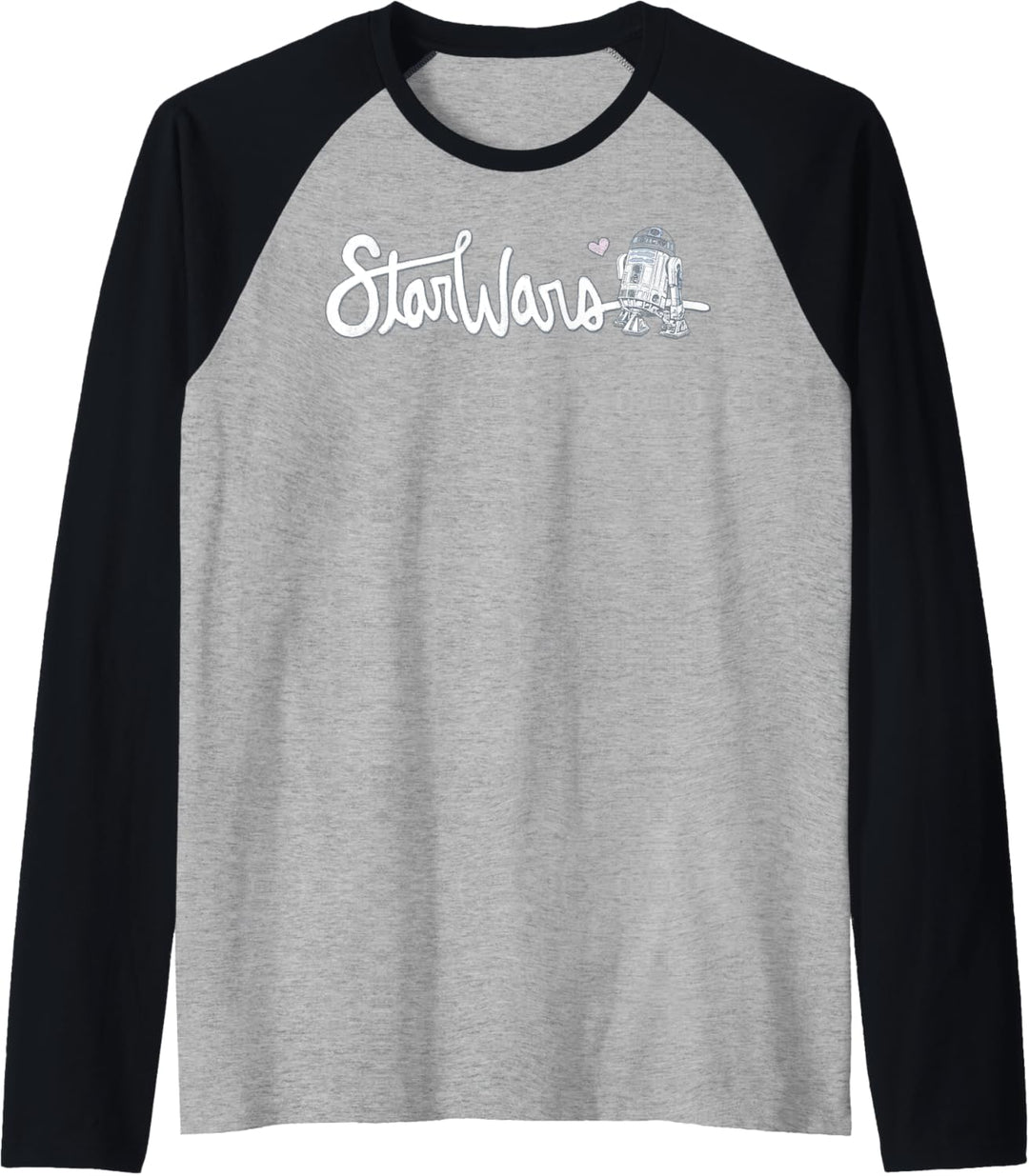 Star Wars R2-D2 Cursive Text Raglan
