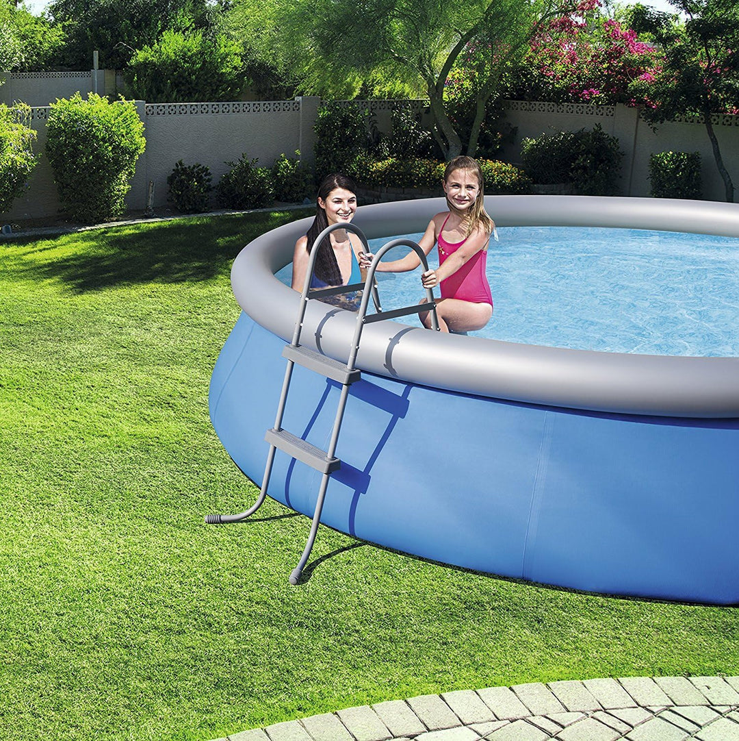 Bestway Poolleiter Pool Leiter Sicherheitsleiter 2 Stufen 76 bis 84cm Ultra-Frame Quick-Up Poolzubeh