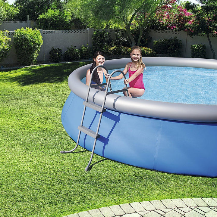 Bestway Poolleiter Pool Leiter Sicherheitsleiter 2 Stufen 76 bis 84cm Ultra-Frame Quick-Up Poolzubeh