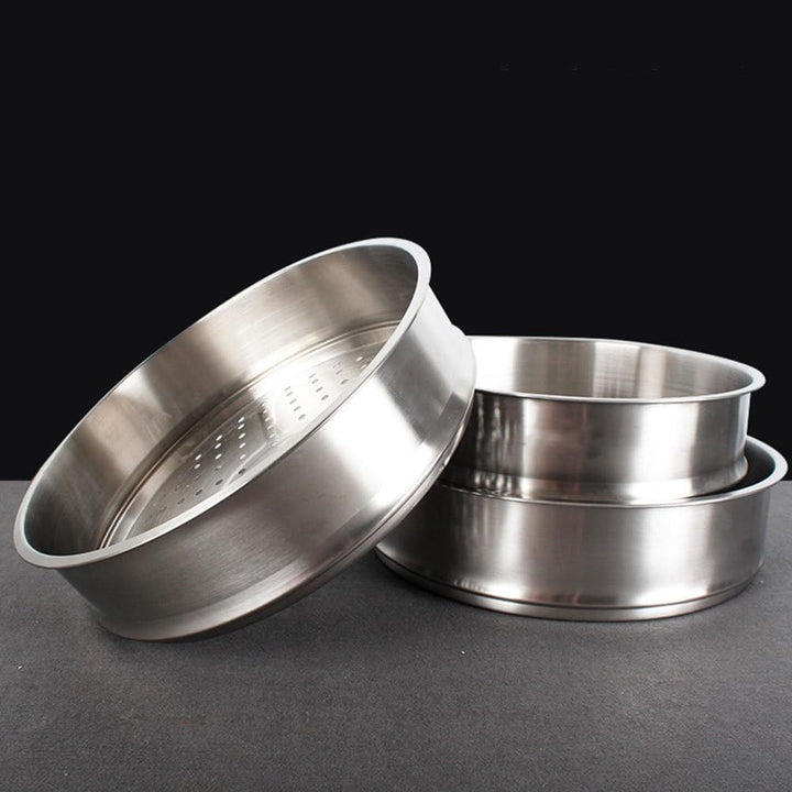 DOITOOL Edelstahl-Dampfkorb-Einsatz: chinesischer Dampfkorb, Lebensmitteltopf, Dampfgarer, 28 cm, fü