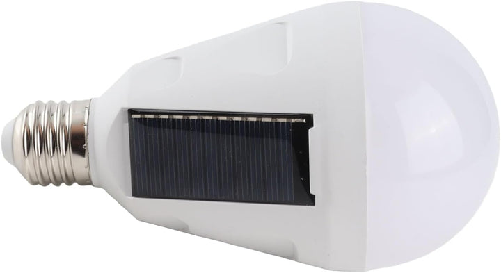 Solar Panel LED Glühbirne - tragbar, Wasserdicht IP65, Camping Wandern, 12W, AC 85-265V, Aussen-Inne