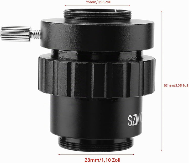 0.5X Okular C-Mount Objektiv 1/2 CTV Adapter für Video Digitalkamera Triokulares Stereoskopisches Mi