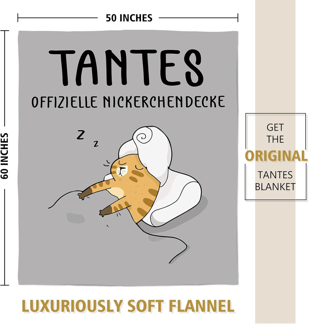 Tante Geschenk, Personalisierte Decke Geburtstagsgeschenk für Tante, Kuscheldecke Flauschige An Mein