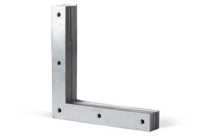 Alberts 847692 Eckwinkel | sendzimirverzinkt | 200 x 200 x 30 mm | 10er Set 200 x 200 x 30 mm (1 Stk