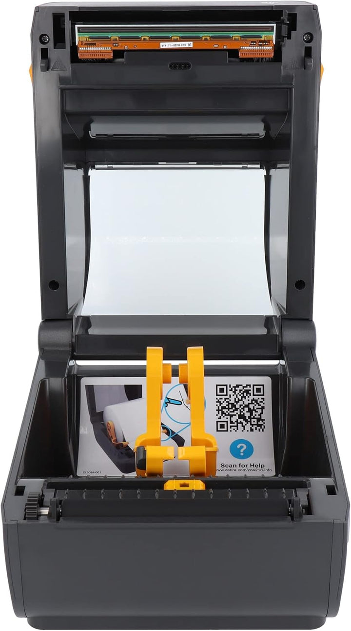 Zebra ZD421d Drucker mit Abreisskante - 203 DPI - Thermodirekt - 104 mm max. Druckbreite, BTLE, USB,