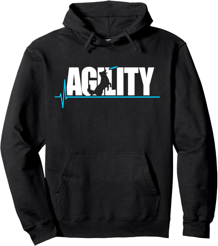 Agility Herzschlag Hunde Training Sport Pullover Hoodie