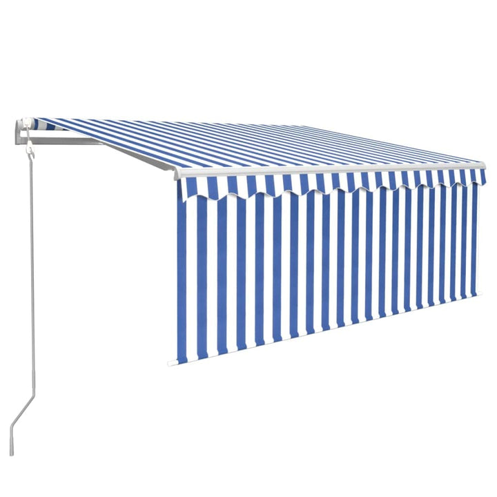 vidaXL Gelenkarmmarkise Automatisch mit Jalousie Markise Sonnenmarkise Balkonmarkise Sonnenschutz Si