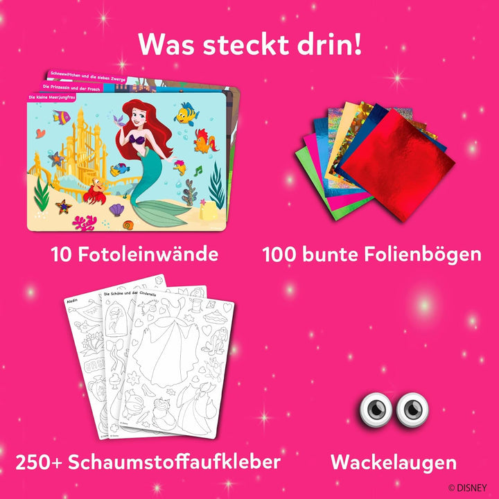 Skillmatics Kunst & Bastelaktivität- Folienspass Disney Prinzessin, Schmutzfreie Kunst für Kinder, B