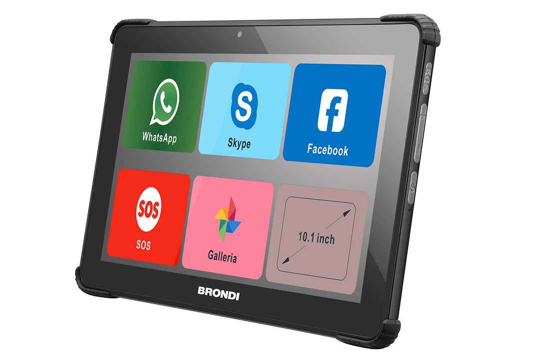 BRONDI Amico Tablet 10,1 Zoll, WLAN und 3G-Netzwerk, Dual-SIM-Standard, Android-Betriebssystem, mit