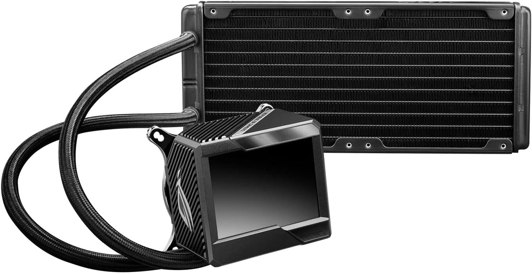 ASUS ROG RYUJIN II 240 All-in-One CPU-Wasserkühlung (3,5-Zoll-LCD, integrierter Pumpenlüfter zur Küh