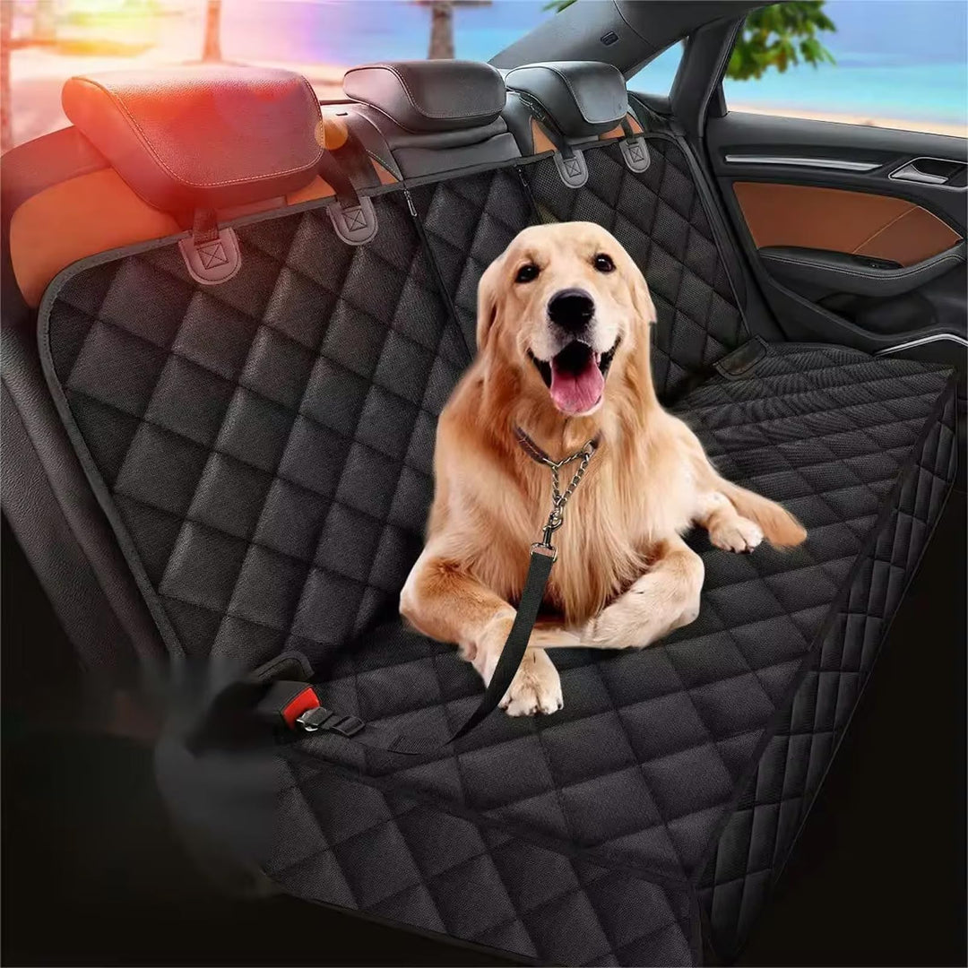 Yixinly Hundedecke Auto Rückbank 4-in-1, Haltbare Autoschondecke Hund Rücksitz 100% Wasserdicht Krat