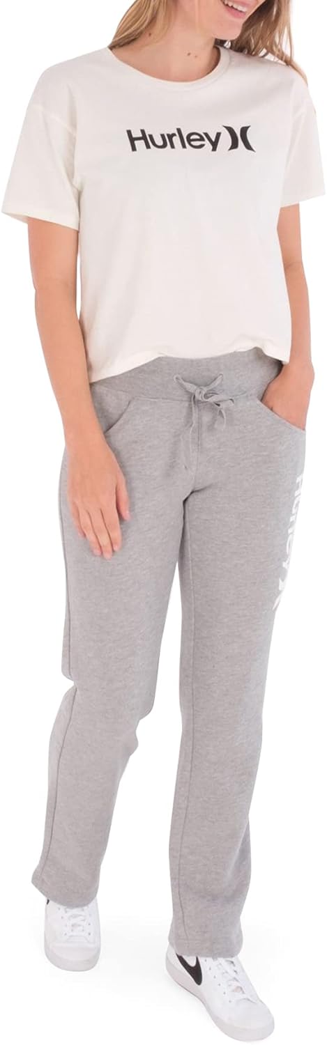 Hurley Damen Lässige Hose OAO Fleece Jogger, XS Dk Grau Htr