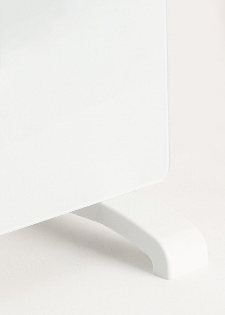 CREATE/WARM CRYSTAL 2500W / Weisser elektrischer Glaskonvektor, WiFi, einstellbare Leistung, leiser