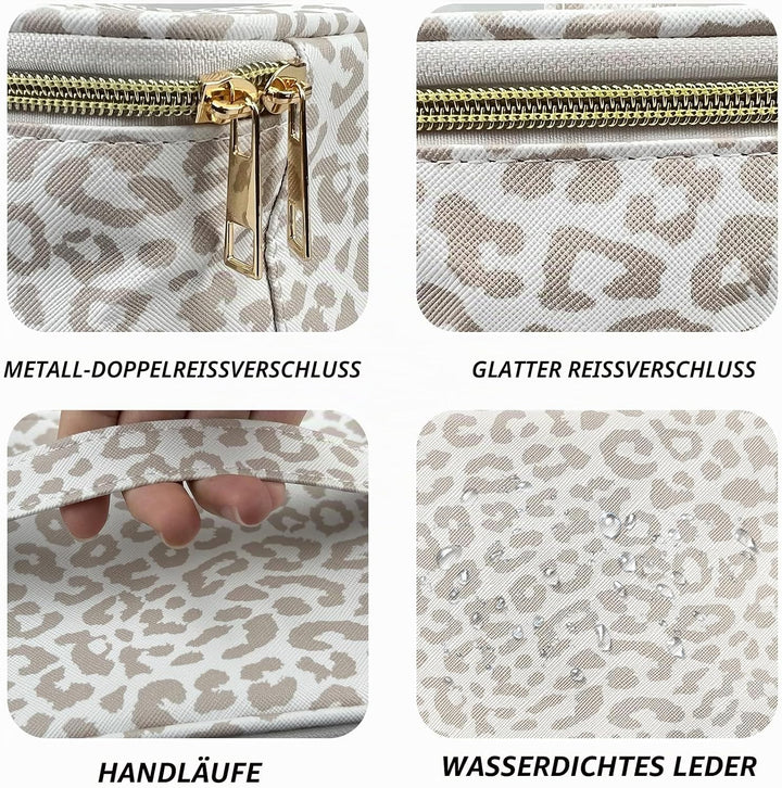 3 Stück Set Kosmetiktasche, grosse Kapazität Reise Make Up Tasche Set Damen, mit tragbarem Griffdesi