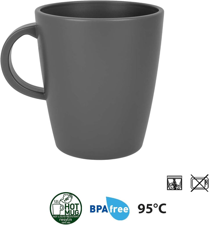 BRUNNER: Melamin Geschirr-Set Camping | 36-Teilig - Teller, Becher, Besteck & Gläser für 2-4 Persone