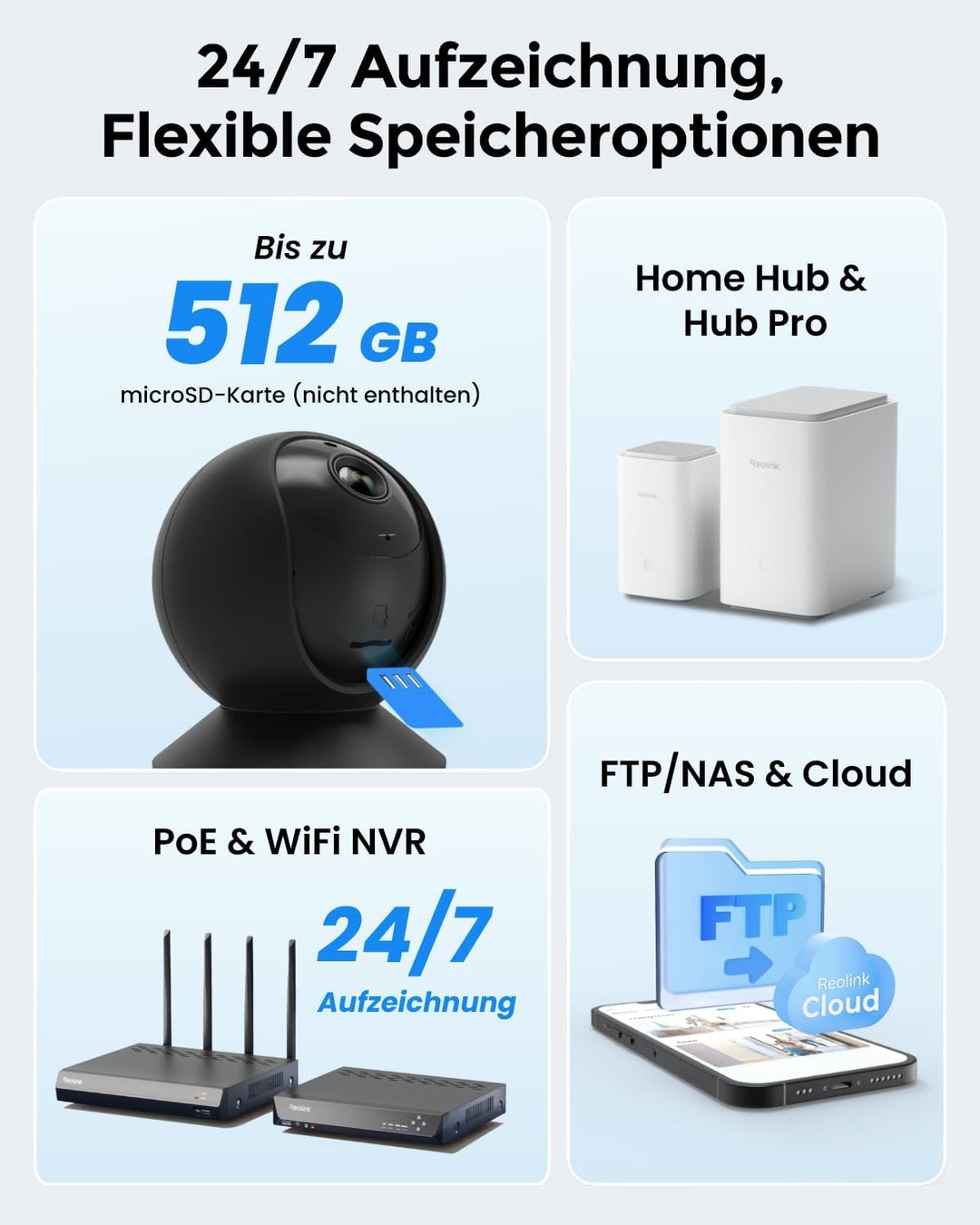 Reolink WLAN Überwachungskamera Innen, 2K 3MP Hund Haustier Kamera Babyphone, 355° Schwenk&50°Neigun
