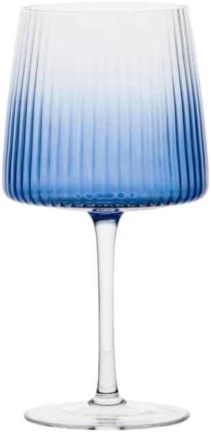 Set mit 2 Empire Blue Gin-Gläsern – Premium Blue Gin-Gläser Gingläser Blau, Gingläser Blau