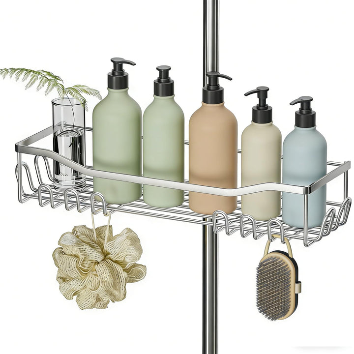 Duschablage Ohne Bohren,304 Edelstahl Badregal Duschregal Rostfrei,Grosse Grösse und Kapazität Dusch