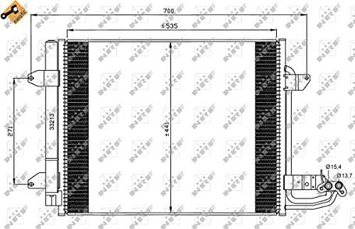 NRF 35521 Kondensator, Klimaanlage