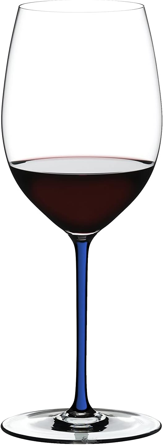 Riedel Fatto A Mano Cabernet Weinglas, Blau Cabernet Blau, Cabernet Blau