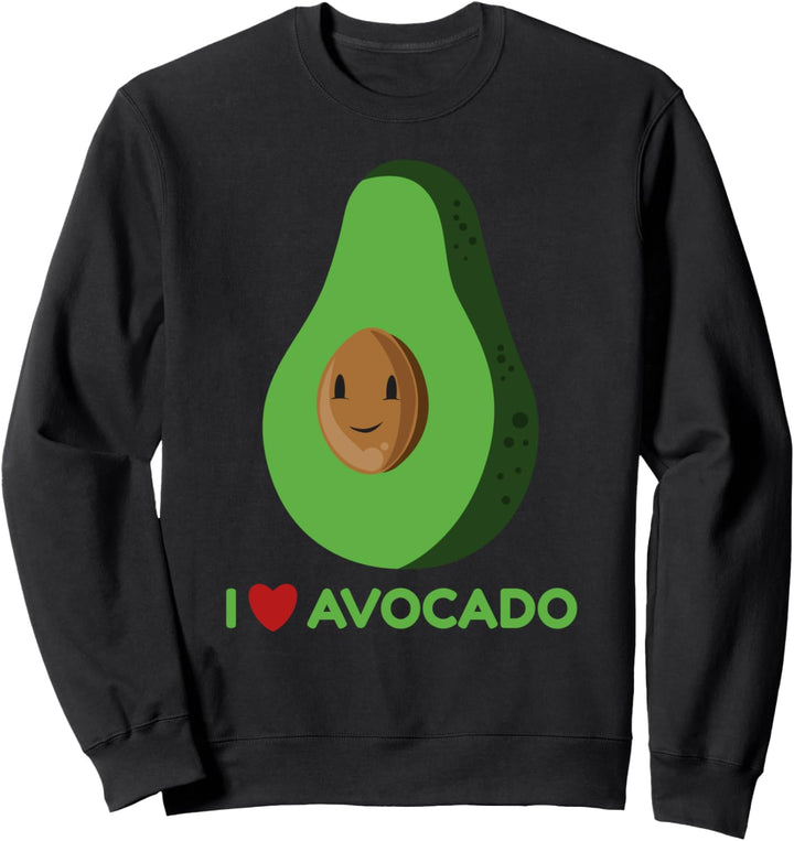 I Love Avocado Ich liebe Avocado Sweatshirt