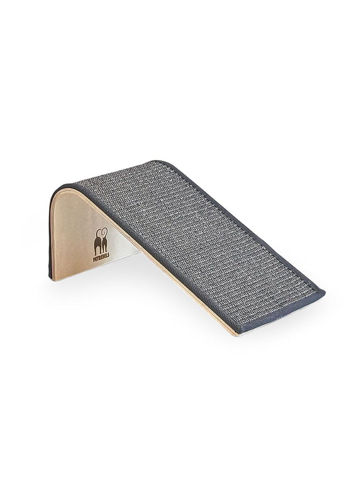 Petrebels Katzen Kratzbrett Archie 38, Kratzbretter aus Holz mit Sisalmatte, Design Kratzteppich für