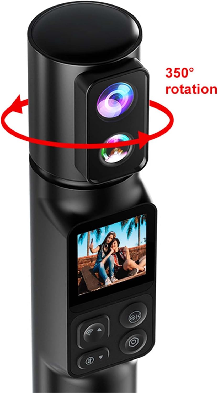 Lipa AT-M103 6K Action-Kamera IPS Wifi – 360 Grad Kamera - Vlog-Kamera - Dual Akku und 8-10 Stunden