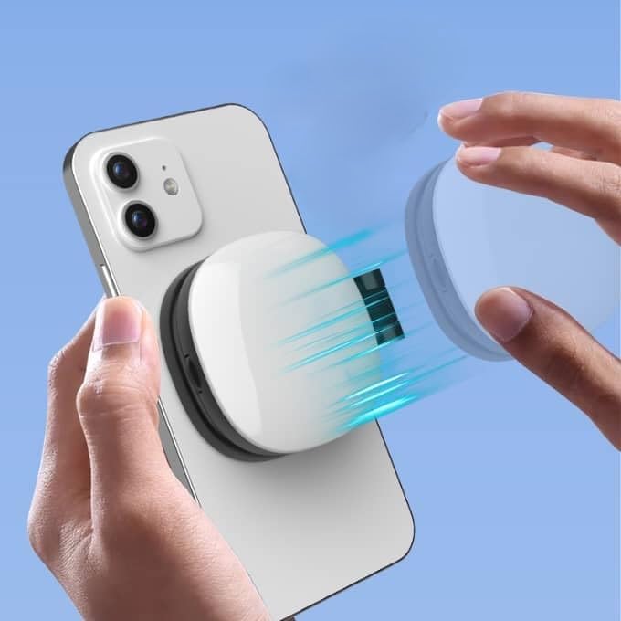 Magnetisches Selfie-Licht mit Spiegel für Smartphone, Multifunktional mit 360° Rotation, 270° Neigun