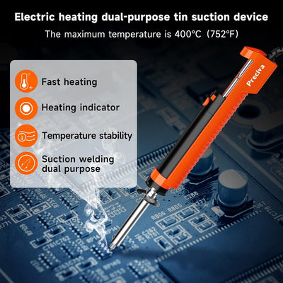 Entlötpumpe, Preciva Entlötkolben Lötkolben Lötabsauger mit 1.0mm und 1.2mm