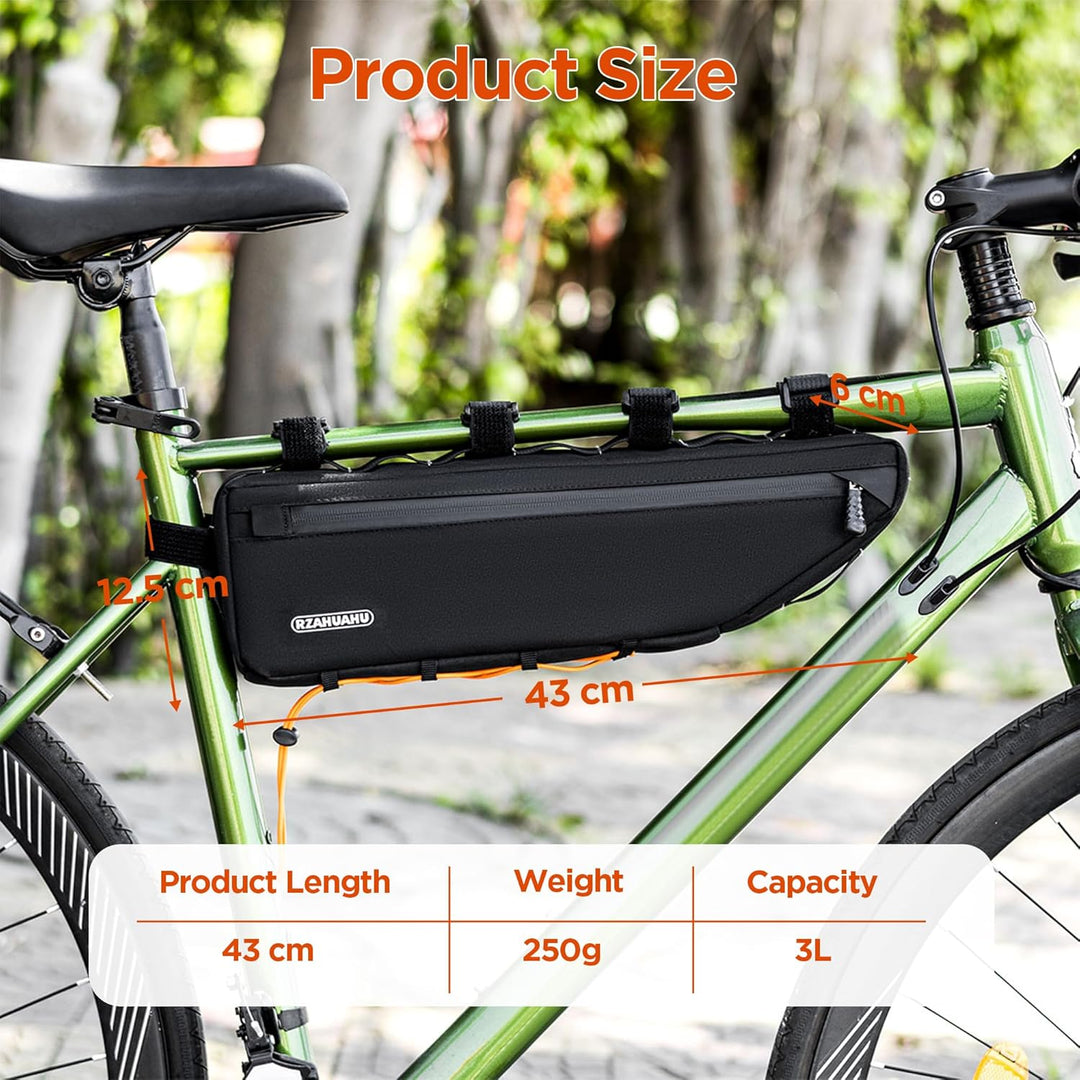 Fahrrad Rahmentasche 3L Fahrradtasche Rahmen Oberrohrtaschen Wasserdicht Frame Bag Bikepacking Tasch