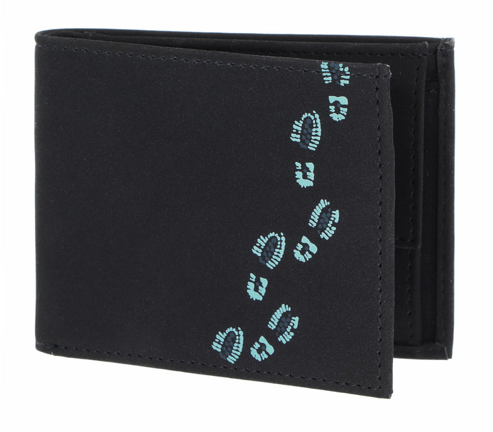 Oxmox New Cryptan - Geldbörse 2cc 10 cm RFID footsteps, Einheitsgrösse