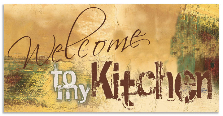 ARTland Spritzschutz Küche aus Alu für Herd Spüle 100x50 cm (BxH) Küchenrückwand mit Motiv Spruch Sh