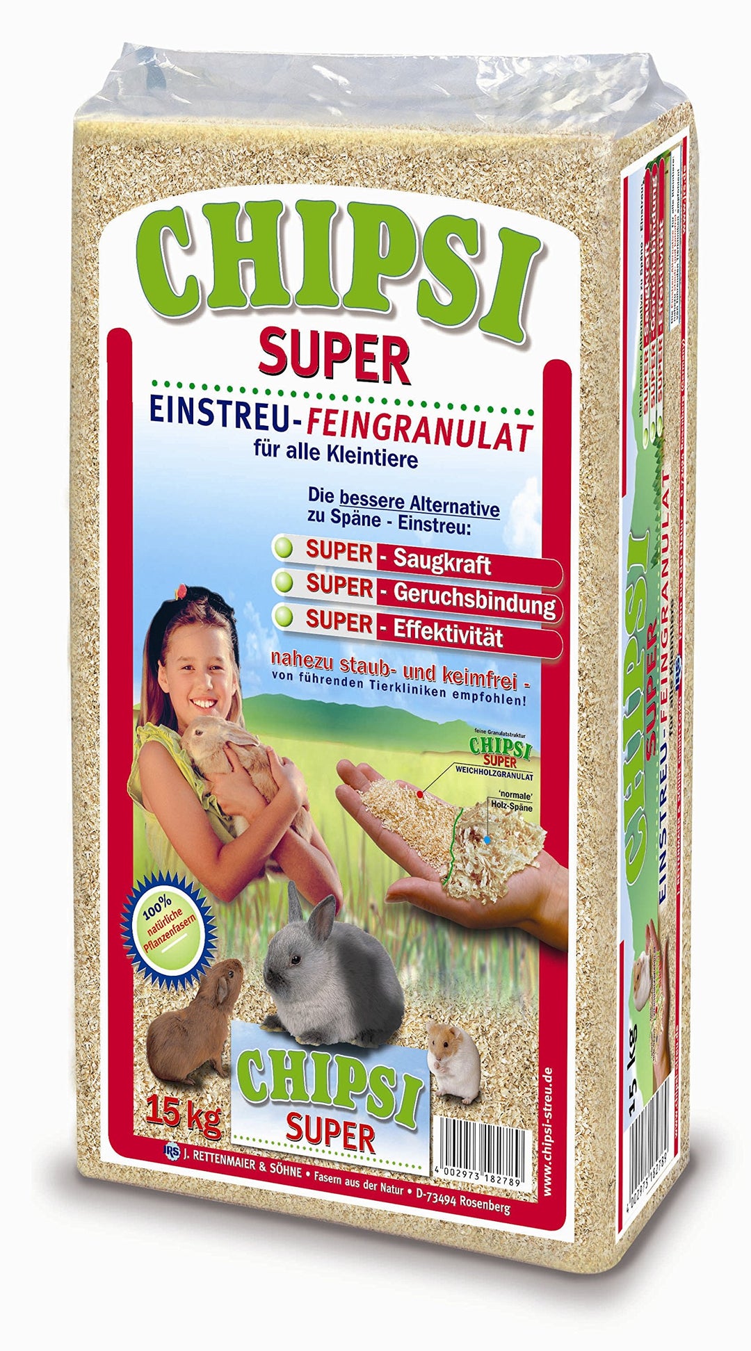 Chipsi 28434 Heimtierstreu Super 15 kg