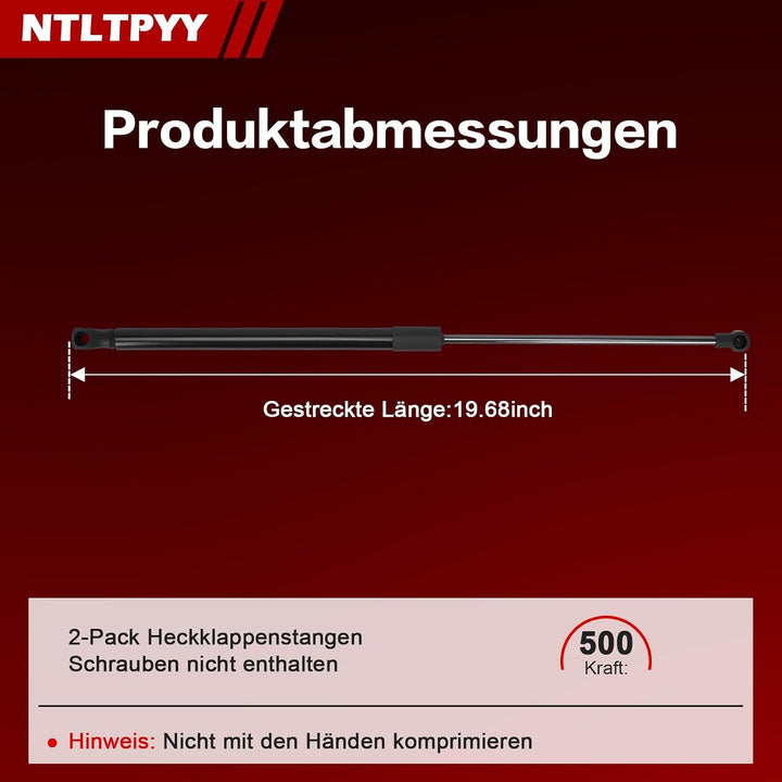 Heckklappen Gasdruckfeder Kompatibel mit Volkswagen Bora Variant 1999–2005 Golf IV 1997–2007 Passat