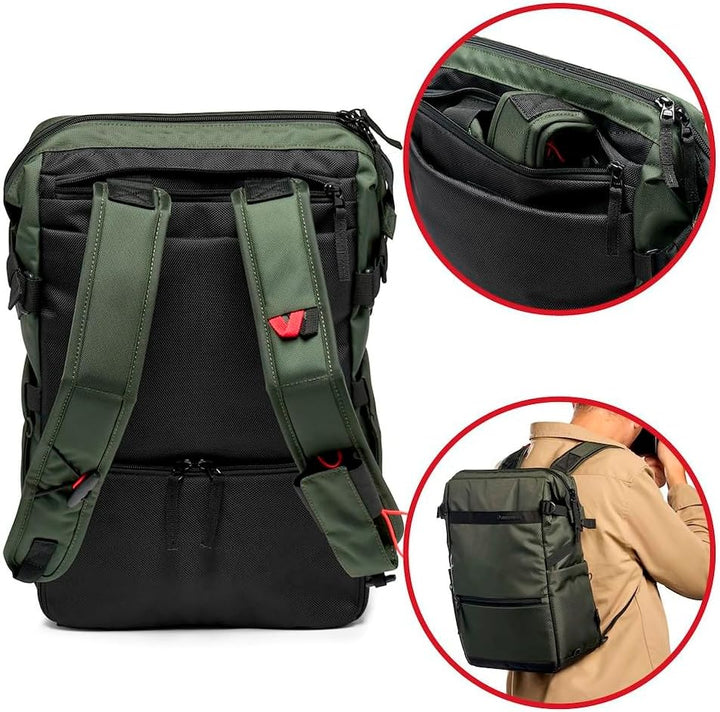 Manfrotto Street Slim Photography Backpack Pour Appareil Reflex et Hybride, Ouverture Avant et Arriè