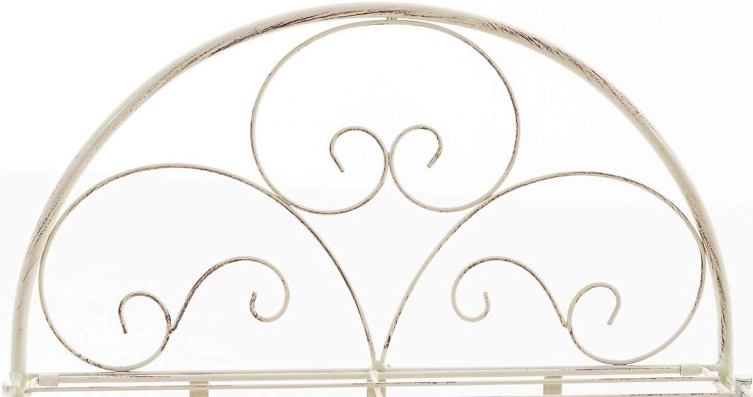 CLP Standregal Rosa im Landhausstil | Klappbares Eisenregal mit 3 Regalebenen erhältlich, Farbe:anti