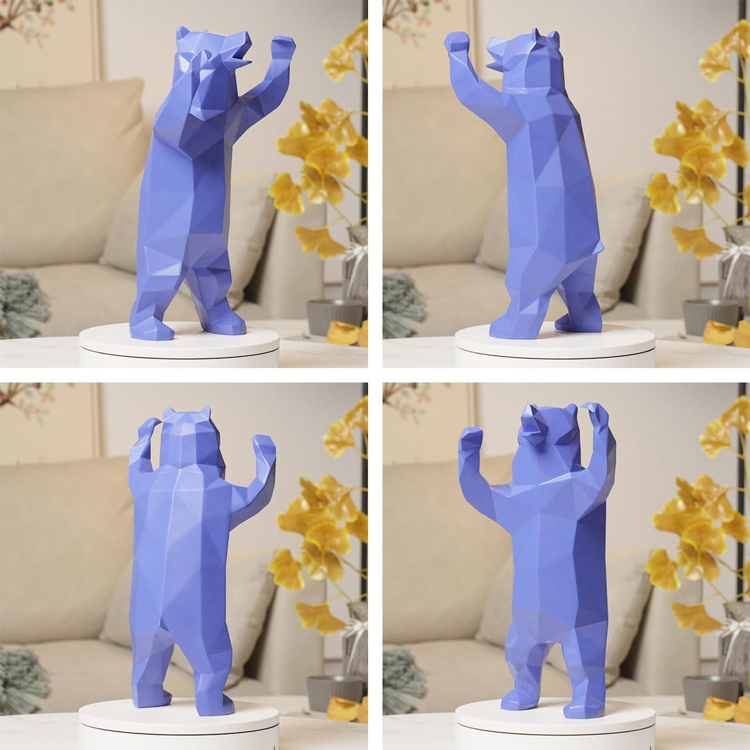 NENBOLEC Modern Skulptur Arts Bär Dekor Figuren Tier Statue Geschenk Wohnzimmer Kunst Polyresin Orna