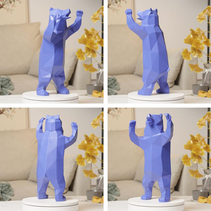 NENBOLEC Modern Skulptur Arts Bär Dekor Figuren Tier Statue Geschenk Wohnzimmer Kunst Polyresin Orna