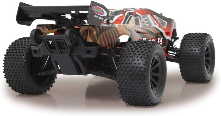 JAMARA 059740 Brecter Truggy 1:10 BL 4WD Lipo 2,4GHz LED-Brushless Motor 3200KV, Regler 60 A, Wheely