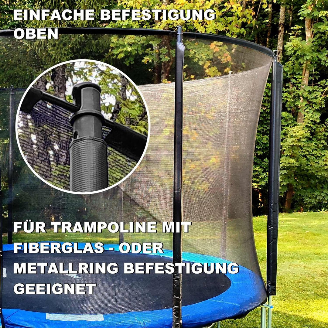 Baunsal® Trampolin Sicherheitsnetz Ø 183 185 244 250 275 277 300 305 366 370 335 337 396 400 427 430
