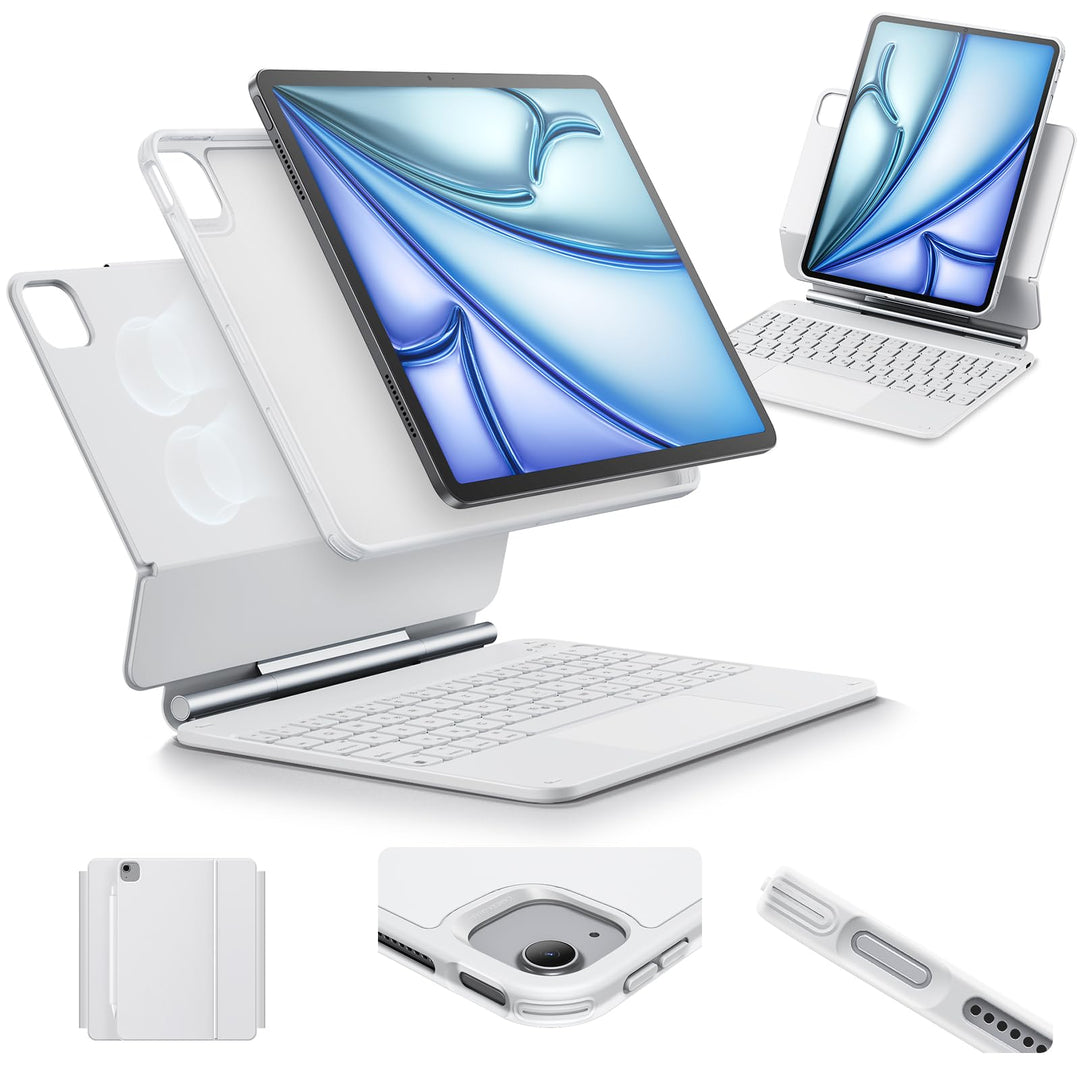 ESR Magnetische Keyboard Hülle, iPad Tastatur Hülle für iPad Pro 11/Air 5/4, magnetischer Ständer, P